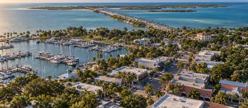 Aerial view of Dunedin, Florida