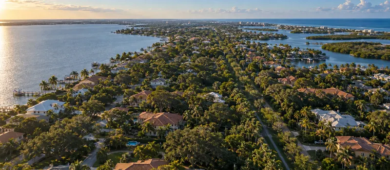 Aerial view of Palm Harbor, Florida