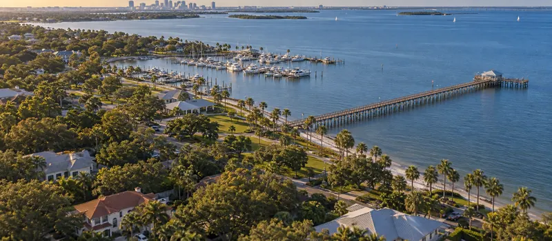 Aerial view of Safety Harbor, Florida