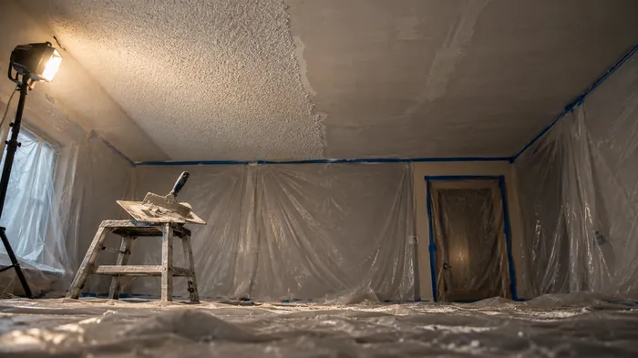 Popcorn Ceiling Removal job by Sunrise Quality Painting
